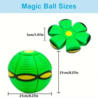 Flying Saucer Bouncing Ball Is A Durable, Elastic and Fun Dog Pet Toy Suitable for Outdoor Activities and Exercise 2