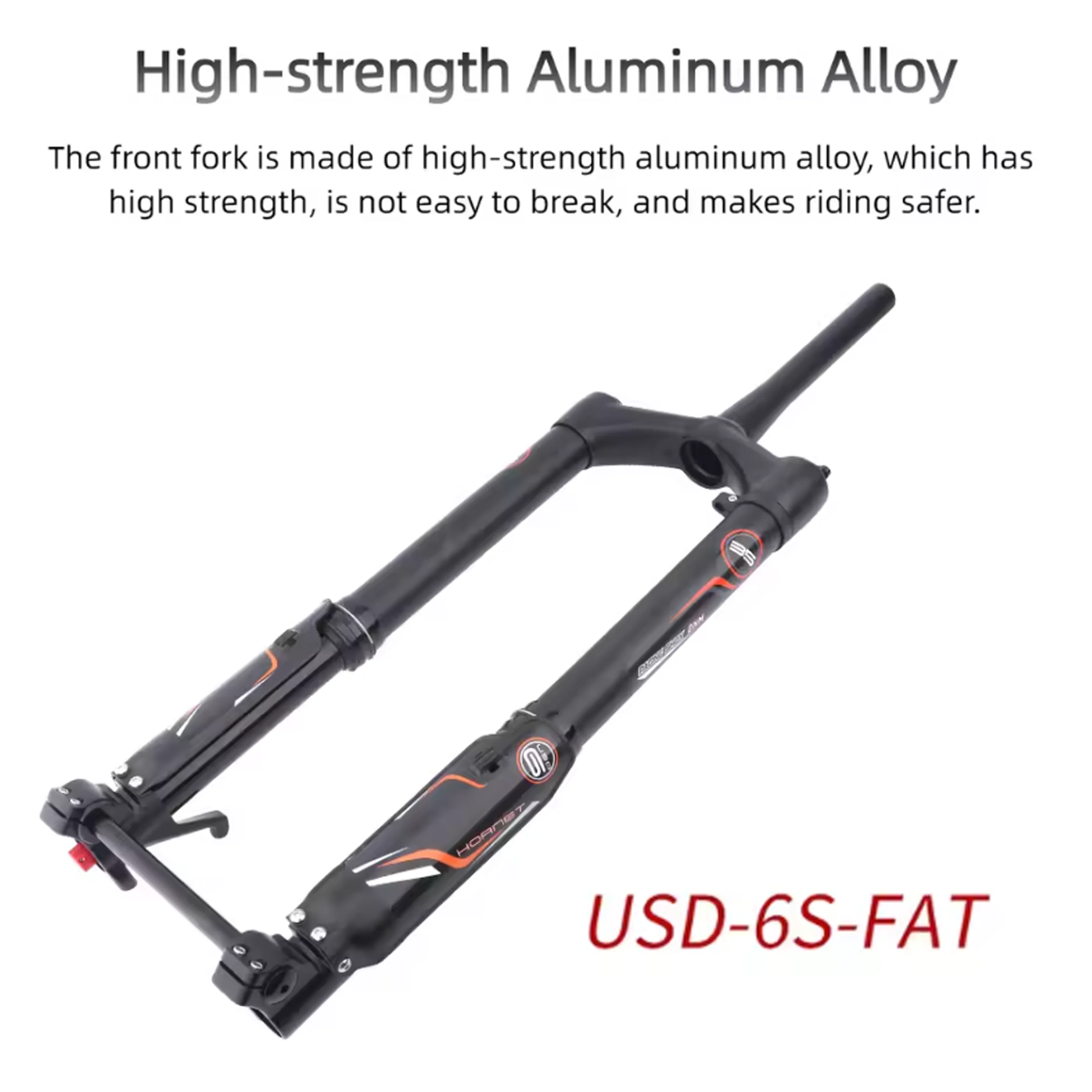 DNM 550mm USD-6 FAT 26/27.5인치 역방향 프론트 포크 코일 스프링 스노우 비치 팻 바이크 160mm 트래블 15*150mm 액슬 테이퍼 튜브