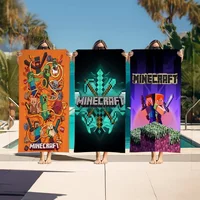 Game Mine C-Crafts Cartoon Beach Towel Cute Kawaii Room Decor Bath Girls Children Hand Towels For Bathroom Shower 1