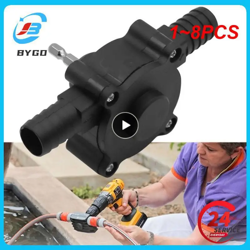 

1~8PCS Car portable water pump electric drill pump self-priming delivery pump oil portable round handle heavy-duty self-priming