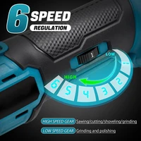 Brushless Oscillating Multi Function Tool Kit Cordless Electric Saw Trimmer Shovel Polisher For Cutting Scrape Woodworking Tool 2