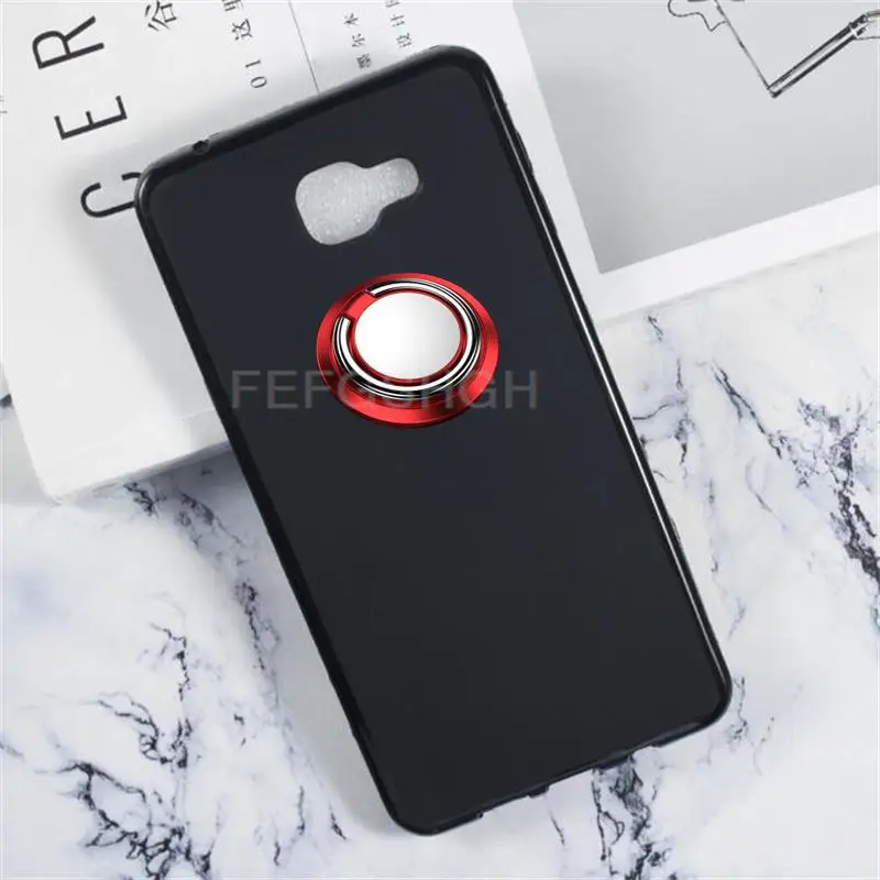 Custodia Rigida Antiurto Per Samsung Galaxy A9 Pro 2016 A910 A9100 A910F Custodia Per Supporto Pieghevole Con Anello In Silicone Morbido