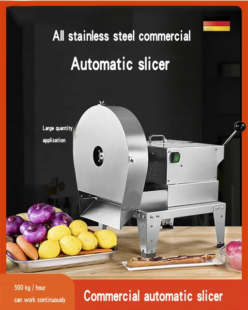 Commercial Electric Fruit Vegetable Slicer StainlessSteel