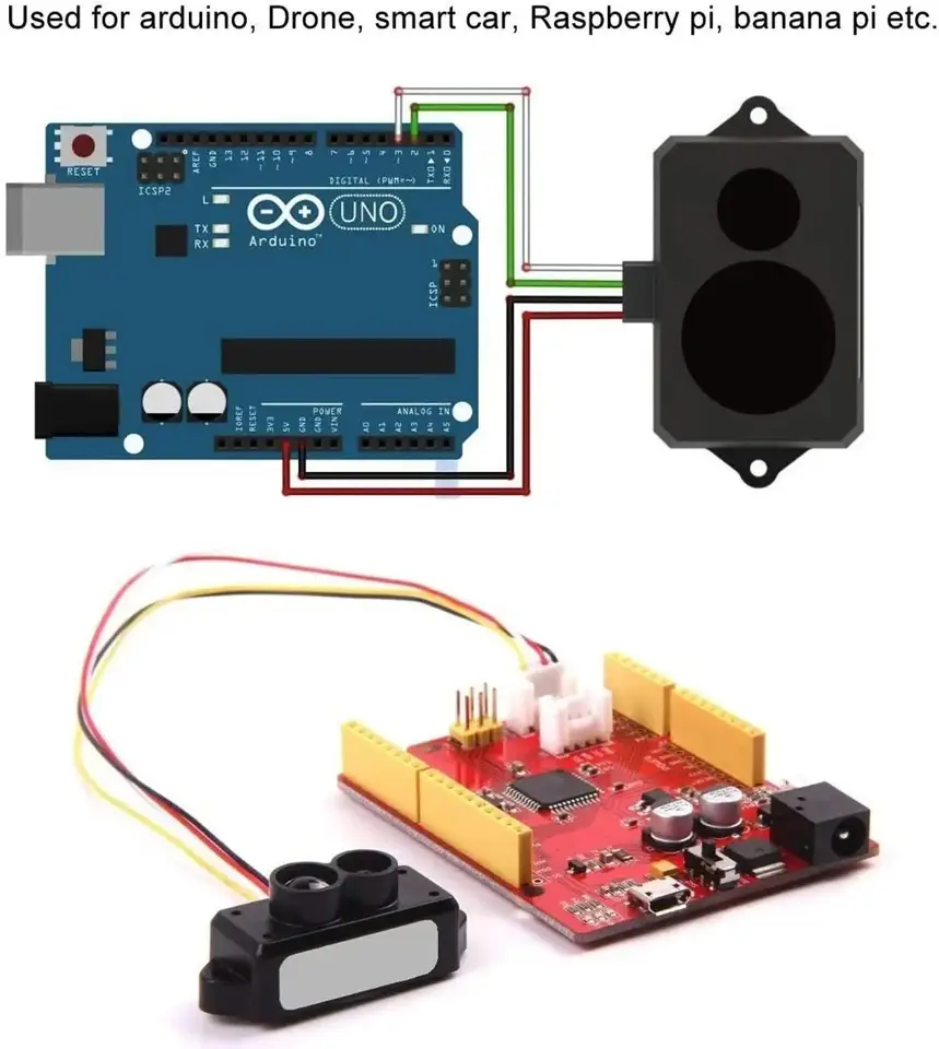 Benewake TFmini-S Lidar TOF Single Point Micro sensor UART & IIC 0.1-12m Range Sensor Module image 2