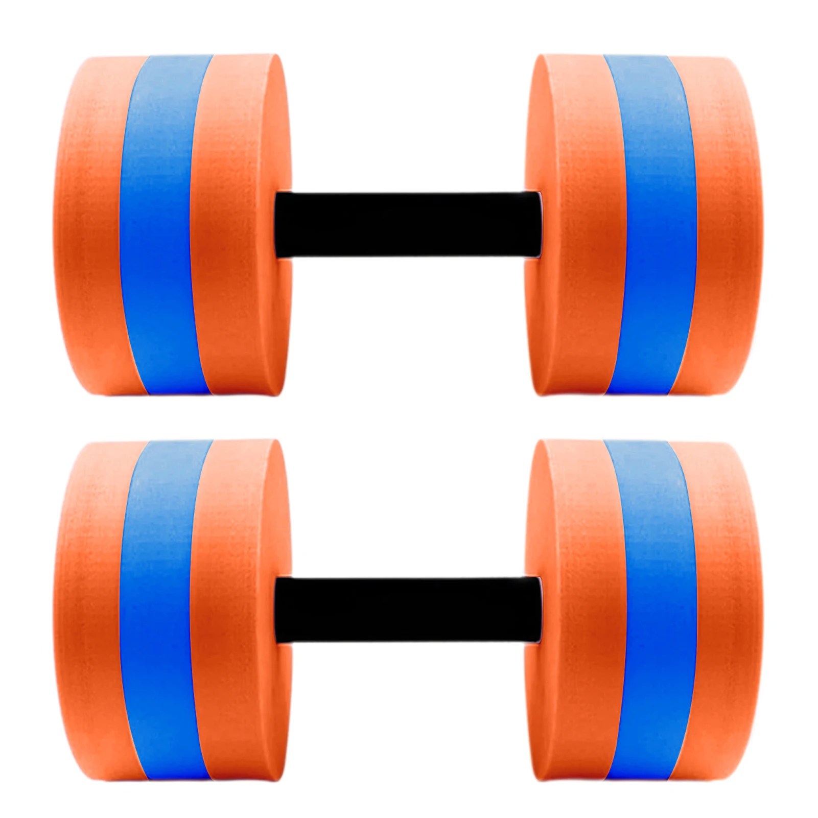 Adjustable Dumbbell Dumbbell Bars 2pcs EVA Water Foam Floating Dumbbell Swimming Pool Water Weight Aerobics Automatic Float Aquatic Barbell Swim Fitness Dumbbell
