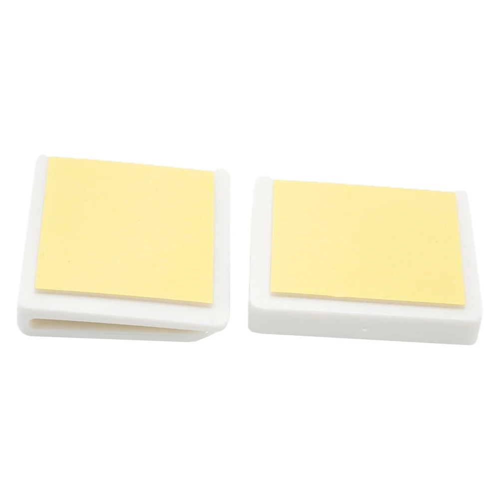 

Curtain Decorative Accessories 2Pcs Shower Curtain Clips Anti Splash ABS Fixed Pad Clamps Guard Home Bathroom Prevent Spillage