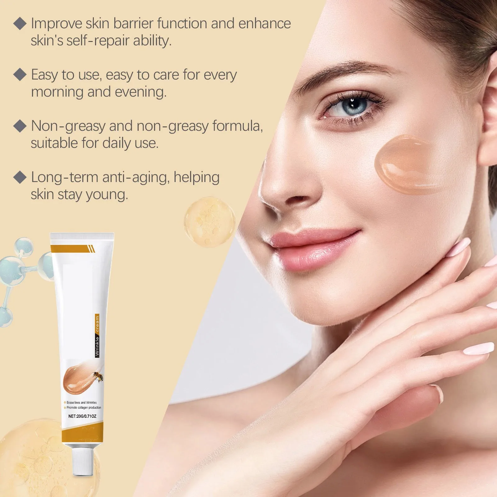 Facial Care Cream Mild Hydrating Brightening Delicate Rejuvenating And Soft Skin Care Cream Whitening Brighten Skin Gift