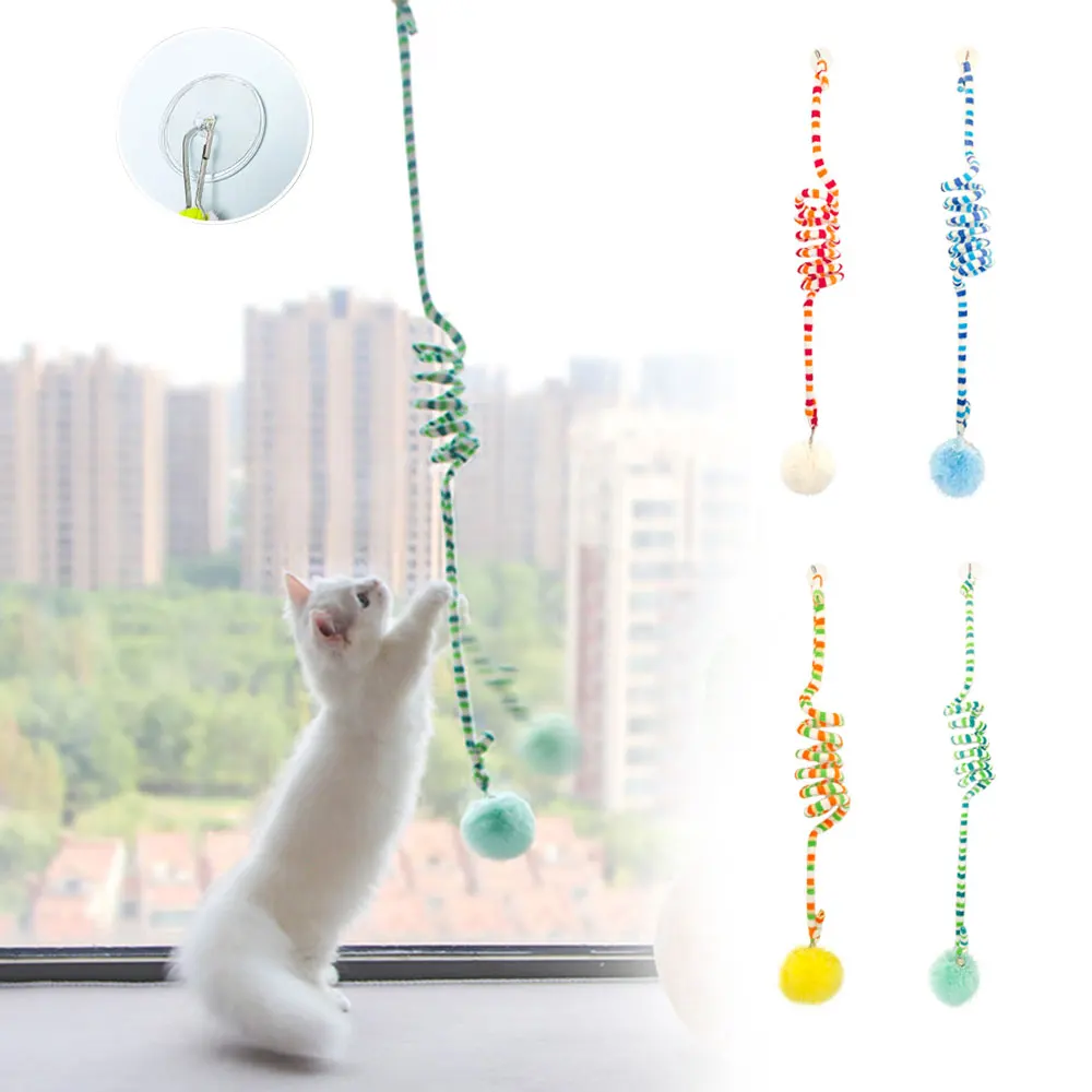 

Interactive Cat Hanging Toy Simulation Funny Cat Toys For Kitten Playing Scratch Cats Toys With Ball Pet Supplies