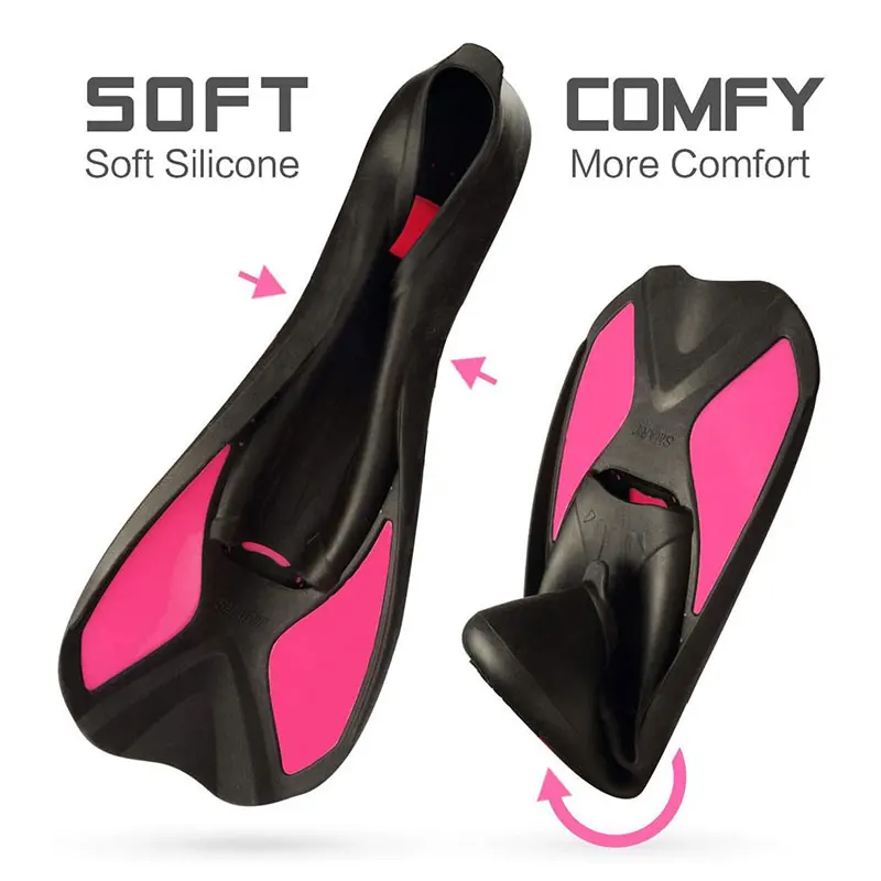 Gugmoy Limited Edition Swimming Training Fins,Comfortable Silicone Swim Fin for Swimming and Diving 5