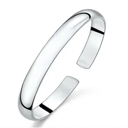 Sterling Silver Handmade Weaving Bracelet - Elegant Glossy Design for Women and Men, Perfect for Weddings and Parties (Silver)