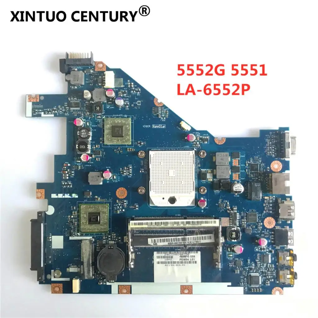 Placa-mãe para Acer Aspire 5552 5552g Placa-mãe Pew96 La6552p Nv50a Ddr3 100 Trabalho de Teste Mbr4602001 pc