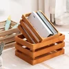 Pastoral Style Household Solid Wood Sundries Storage Box Retro Wooden Storage Box Display Thickened Wooden Strips Splicing 5