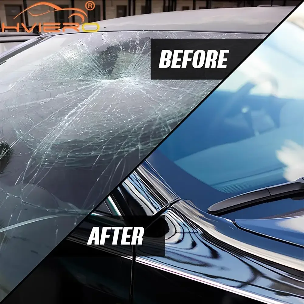 KIT DE RÉPARATION De Verre Fissuré Outils De Fenêtre De Voiture Pare-Brise EUR 36,43 - FR