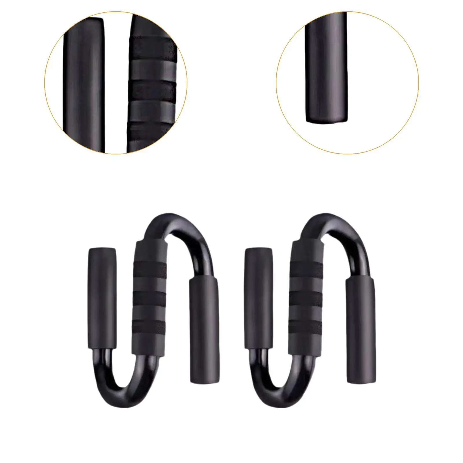 2Pcs Push up Bar Pushup Racks Planks Calisthenics Metal Foam Grips Push up Handles for Muscle Training Travel Home Workout