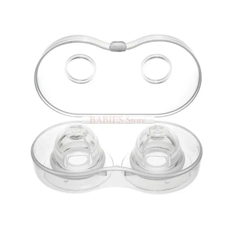 1 Pair Silicone Nipple Sucking Corrector Painless Sucker Puller Aspirator for Correction Flat Inverted Nipples Breast Women