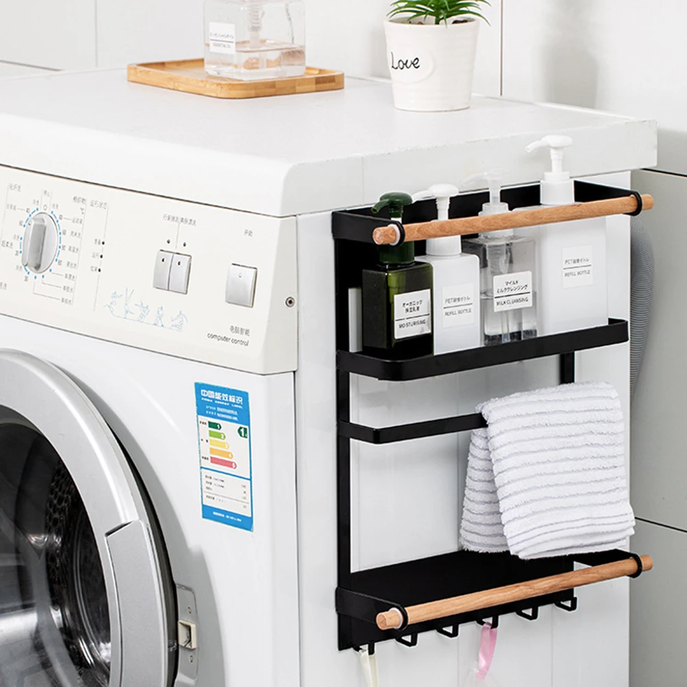 

Magnet Kitchen Organizer Fridge Shelf Magnetic Holder Paper Towel Holder Metal Shelf Spice Storage Rack Kitchen Bathroom Tools