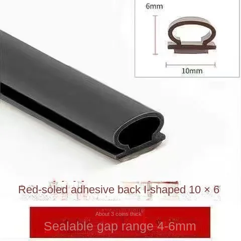 Self-Adhesive Silicone Sealing Tape - 6m, Soundproof & Moisture Proof