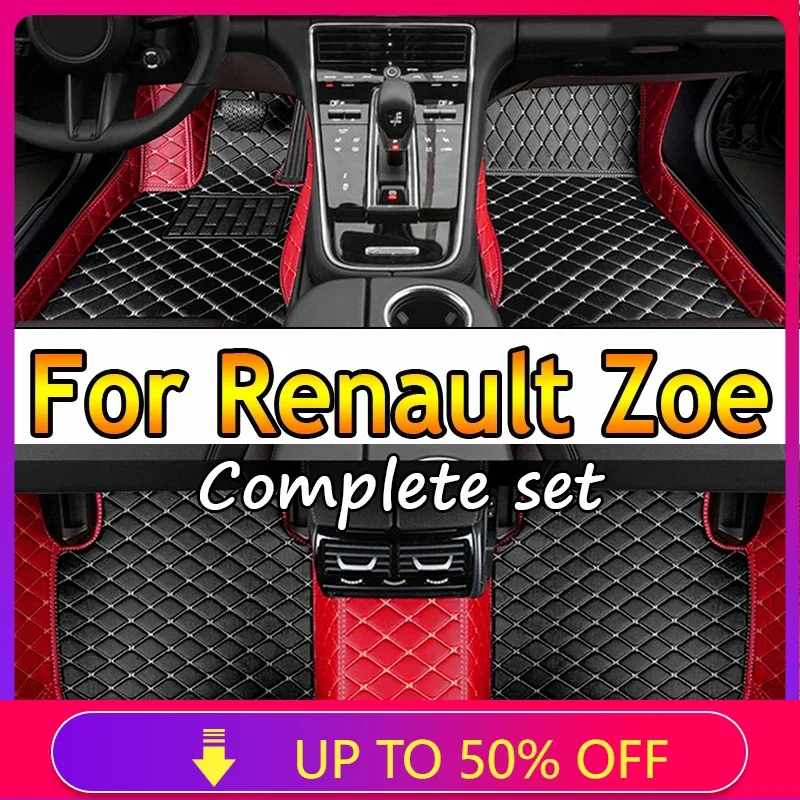 

Кожаные автомобильные коврики для Renault Zoe E-Tech Electric 2012 ~ 2022, 5 мест, защита от грязи, Автомобильный Ковер, напольный коврик, автомобильные аксессуары, интерьер