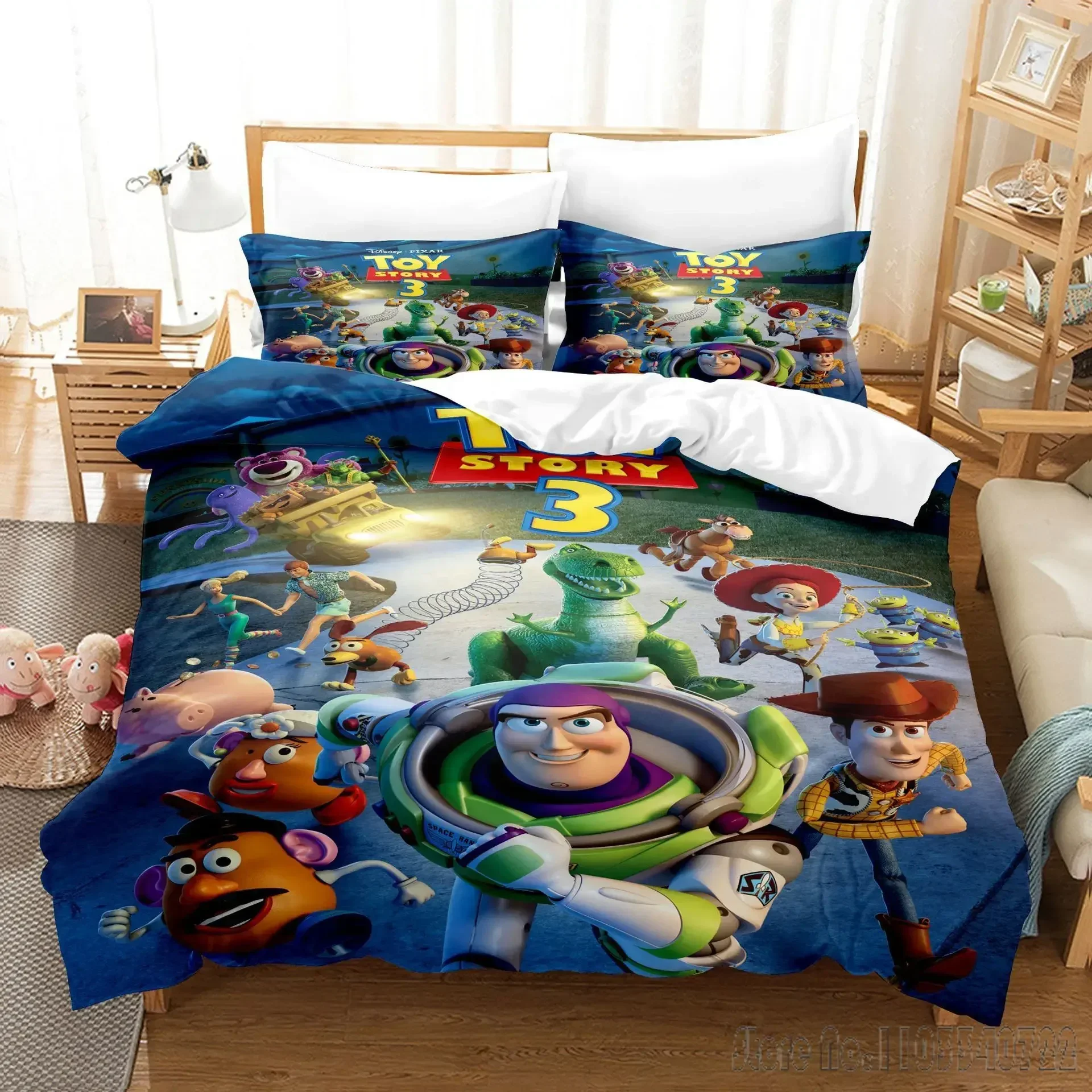 3D  Toy Story Duvet Cover Set HD Comforter Cover for Kids Bedding Sets Bedclothes Bedroom Decor 2