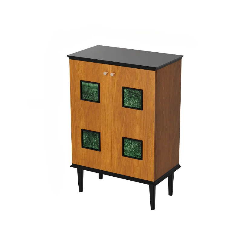 

Yhl Cabinet Villa Living Room Bedroom Wall Storage Cabinet Simple Retro Small Cabinet