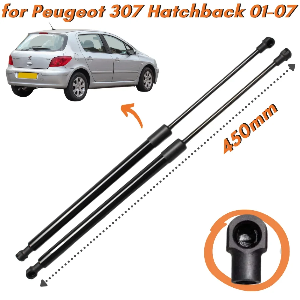 

Qty(2) Trunk Struts for Peugeot 307 (3A/C) Hatchback 2000-2011 7925.15 9640890980 Rear Tailgate Boot Lift Supports Gas Springs