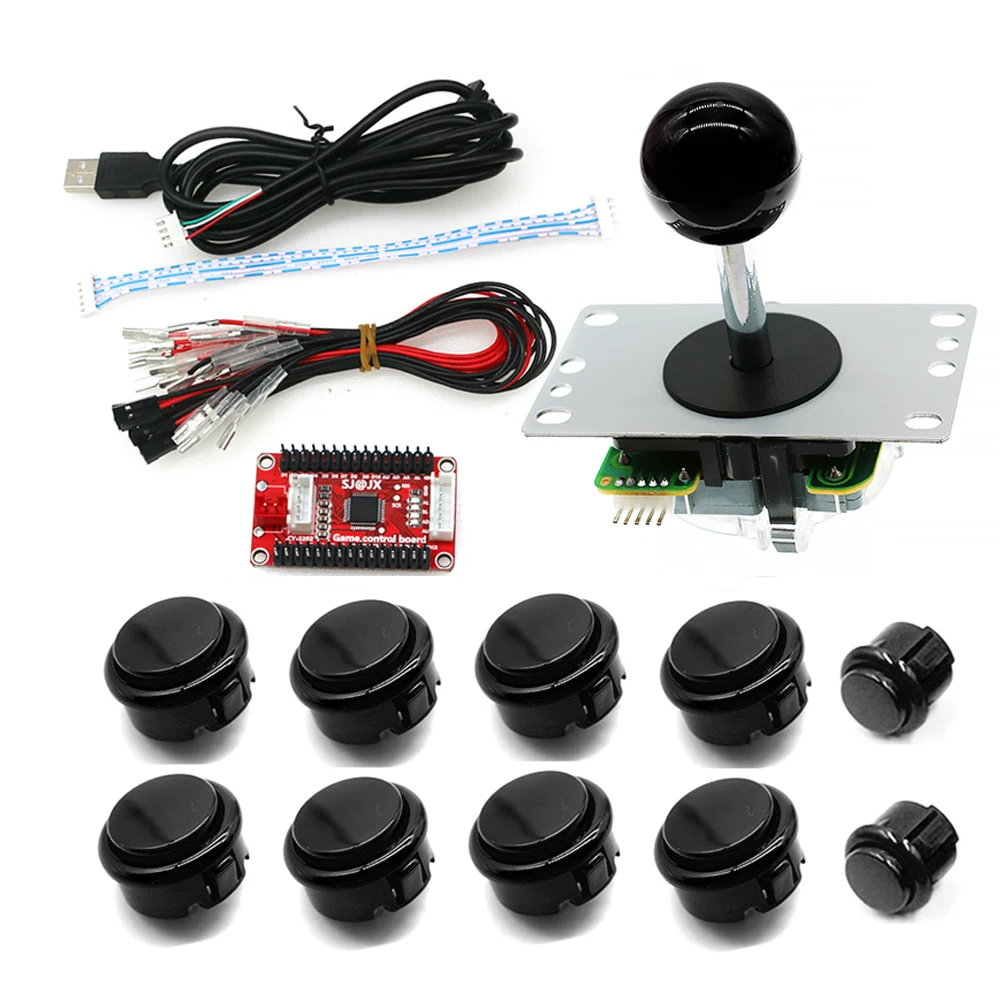 

Copy Sanwa Joystick Neo Geo Arcade Game Diy Kit Raspberry Pi Pc360 Android PS3 In 1 Usb Controller Zero Delay Board Command