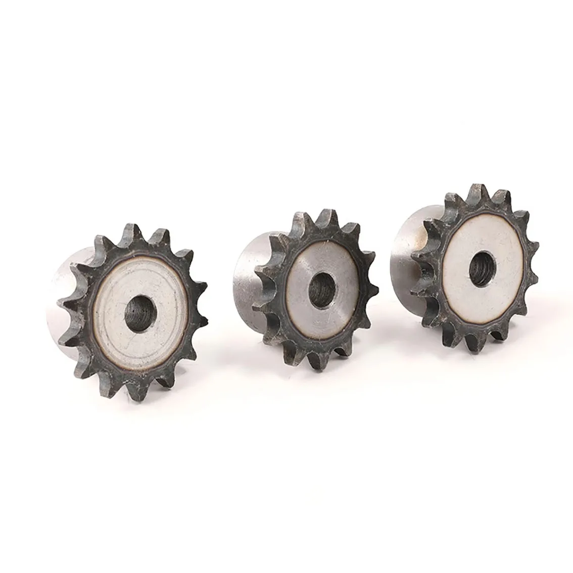 06C Sprocket Chain Wheel 10/11/12/13/14/15/16/17/18-25 Teeth Pitch 9.525mm 45 # Carbon Steel Industrial Cam Drive Chain Wheel