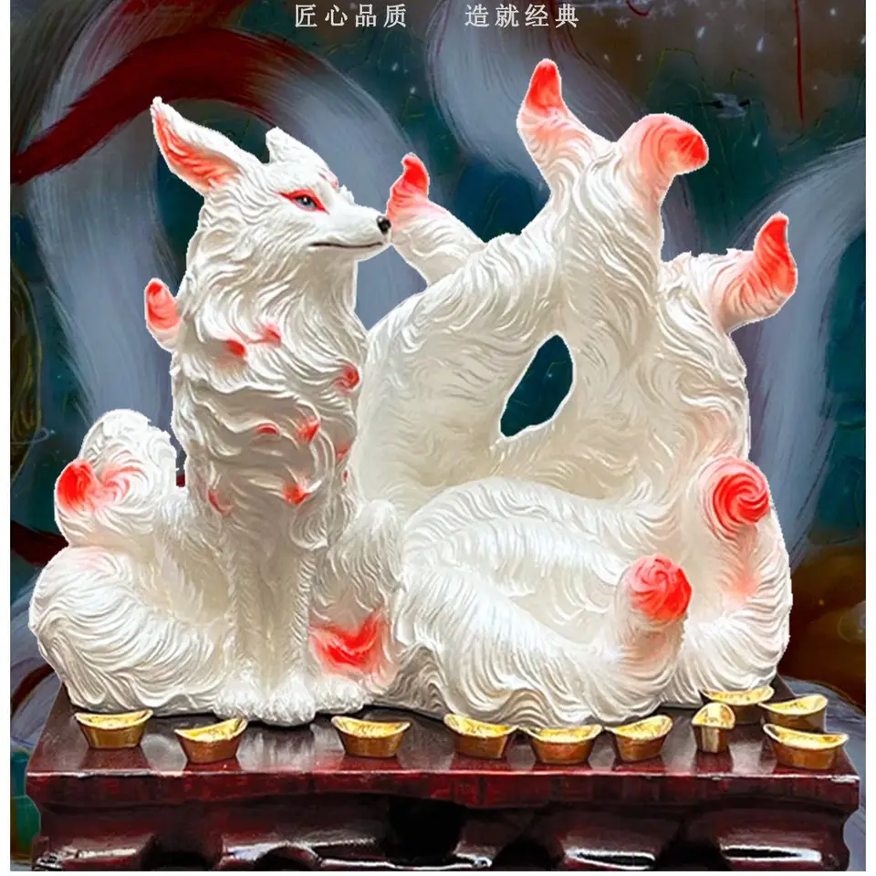 Nine-tailed fox ornaments fox nine-tailed fox Buddhist temple