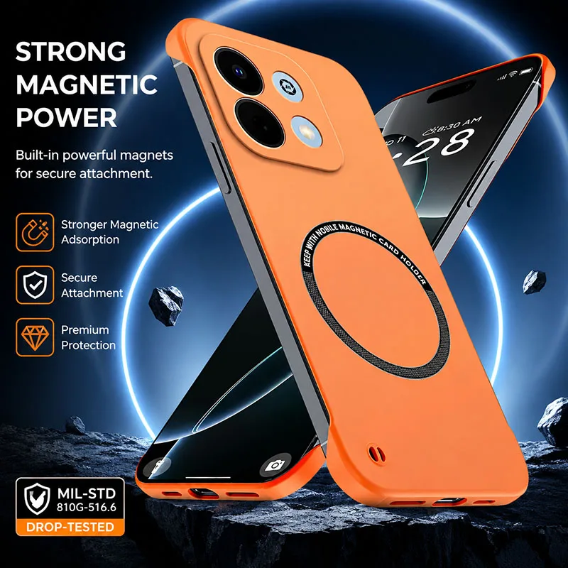 Frameless Ultra Thin Protective Case - Super Light Skin-Feel Minimalist Hard Back Cover