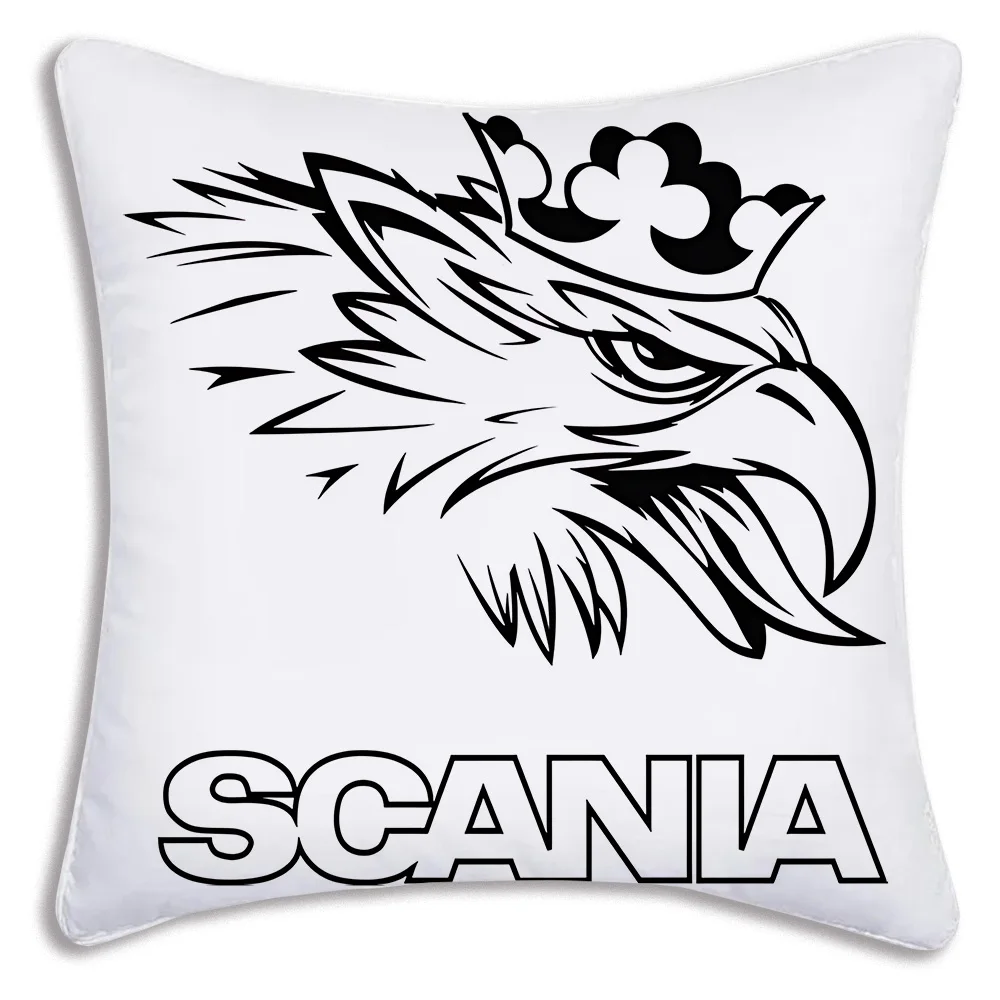 Pillow Covers Cartoon Sofa Decorative Home Double-sided Printing Short Plush Cute Cushion Cover S-S-Scanias 5