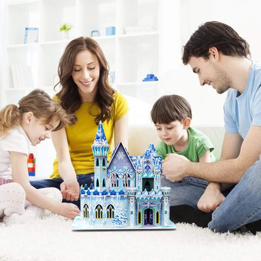 

Creativity Ice Castle Puzzle Toy Hand-eye Coordination Jigsaw Plaything For Holiday Supplies