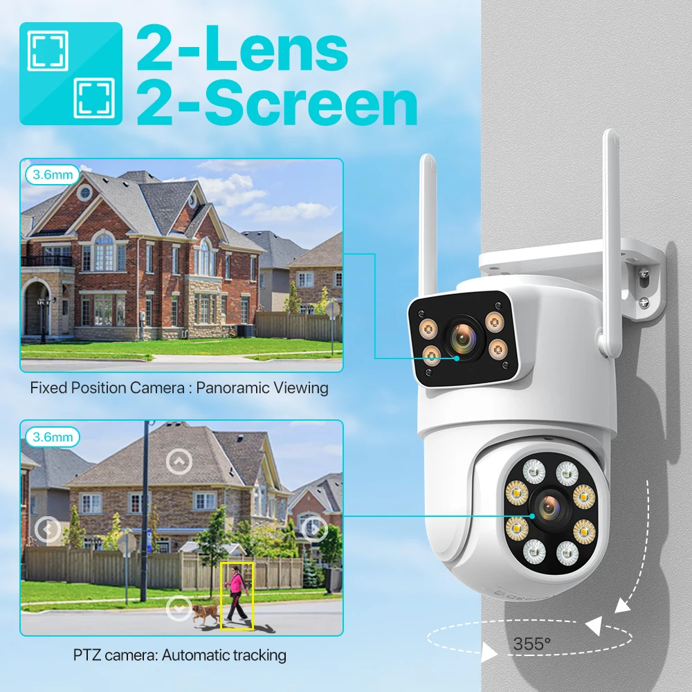  PTZ ī޶,  ,  ũ, 4MP HD, ߿  IP ī޶, AI ΰ , P2P  , iCSee, 8MP, 4K