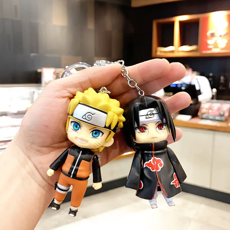 Porta-Chaves Naruto Fofo Mochila Anime Doll Pingente Carro