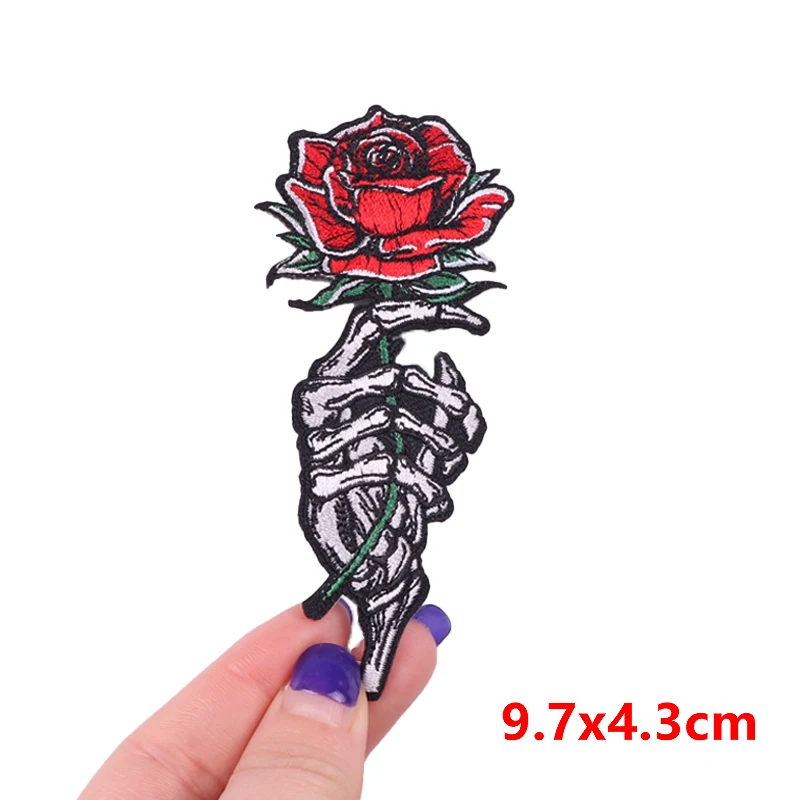 CEMELI 2/4 PZ Set 30/20 CM Large Size Aquila Punk Band Grande Ferro sul Ricamo Applique Toppe E Stemmi Distintivo Ricamo Toppe per Abbigliamento Iron On