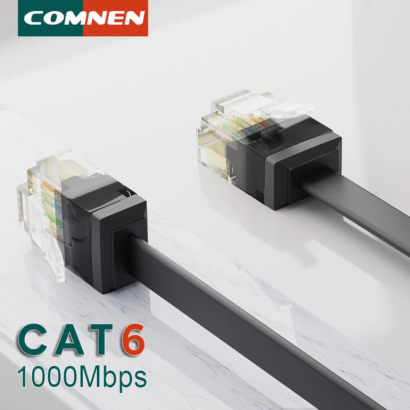 Ethernet cable COMNEN CAT6 Flat UTP Ethernet Network Cable RJ45 Patch LAN