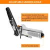 3/8 Inch Mini Air Belt Sander with Sanding Belts Heavy Duty Pneumatic Sanding Buffing Tools Air Angle Grinding Machine 330x10mm 2