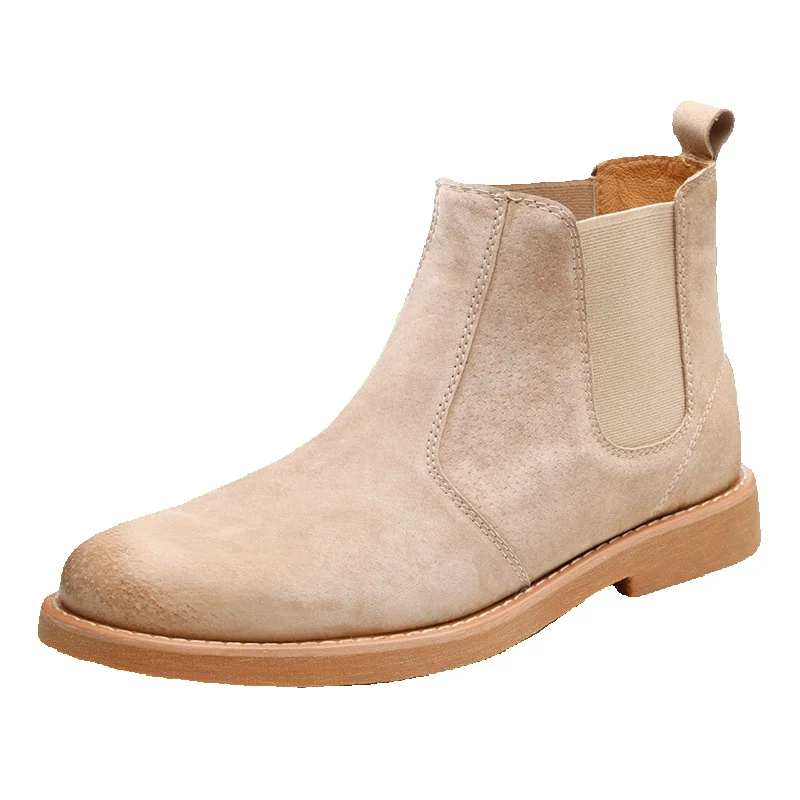 European Warm Series MRA Men's British Style High-top Martin Autumn And Winter Snow Cotton Shoes Mid-top Short Boots_voghion.com