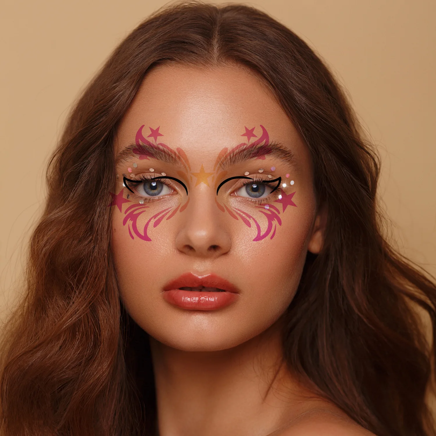 Face Painting Template 16 Face Skeleton Painting Stencil New Mask Set DIY Kids Graffiti Hand Painting Aids Tattoo Stencils Stage Party Holiday Makeup