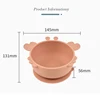 Children Dining Plate Cartoon Crab Suction Cup Anti Slip Food Grade Silicone Baby Self Feeding Training Complementary Food Bowl 2