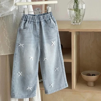 Girls' wide-leg jeans 1