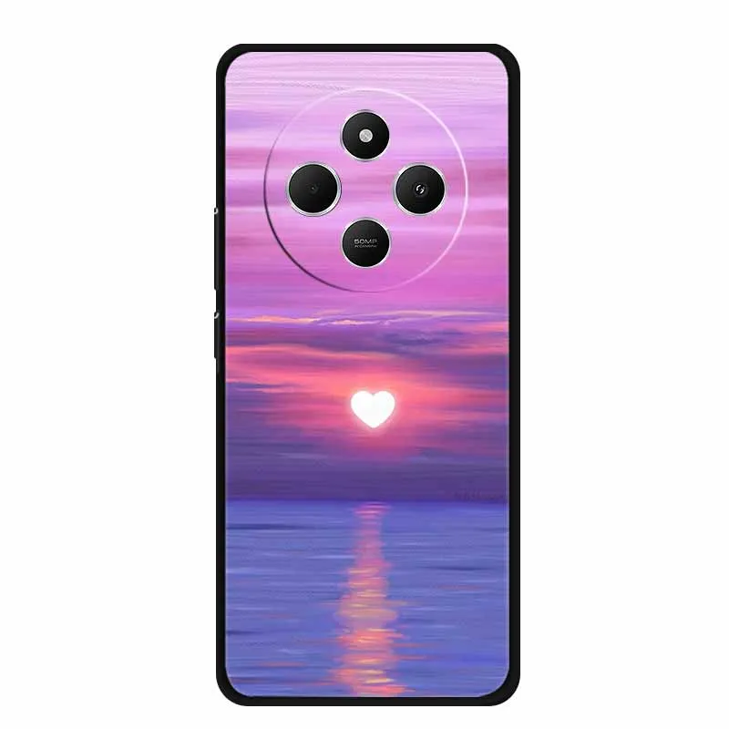 Sleek Black Silicone Shockproof Phone Case - Soft Protective Back Cover