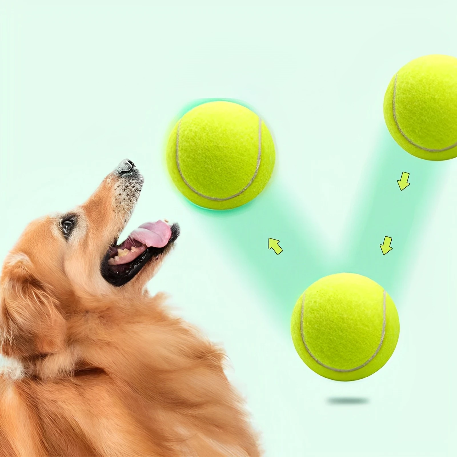 Small Tennis Ball For Dog Chew Toy Pet Dog Interactive Toys Big