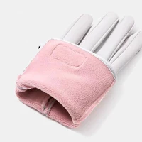 Winter Women's Thermal Gloves Touchscreen Compatible Fleece Lined Full Finger Waterproof Hand Warmer Mitten for Bike Cycling - Image 4