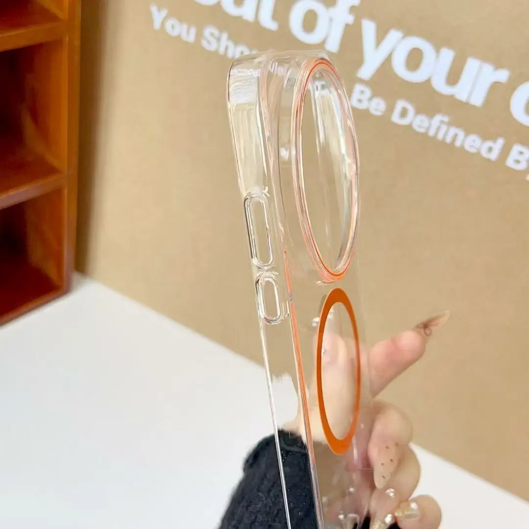 Ultra-Thin Minimalist Magnetic Transparent Anti-Drop Case