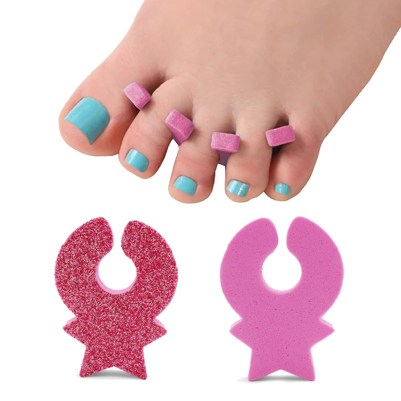 5Pcs Pink Star Foam Toe Separators Gel Polish Foot Fingers Separators For Men And Women Pedicure Pedicure Supplies Nails Product