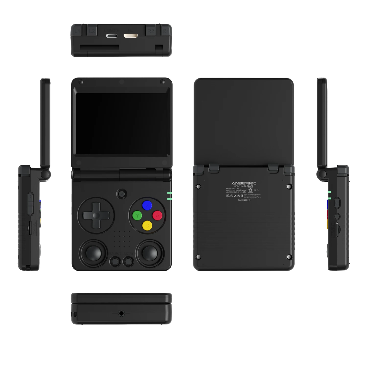 Console di gioco portatile anbernic rg35xxsp retro linux_voghion.com
