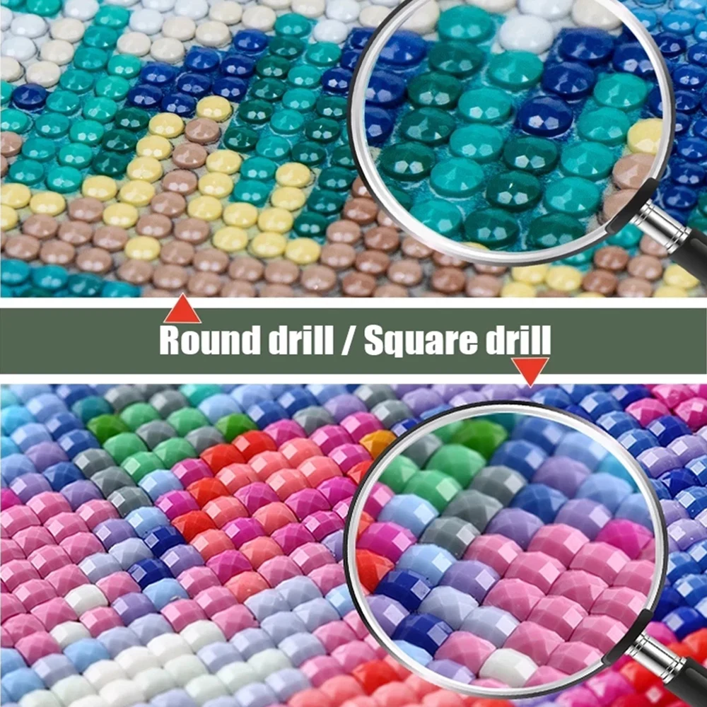 Diamond Painting 5D DIY Diamond Painting Kit Flower Vase Cross Stitch Diamond Art Mosaic Embroidery Rose