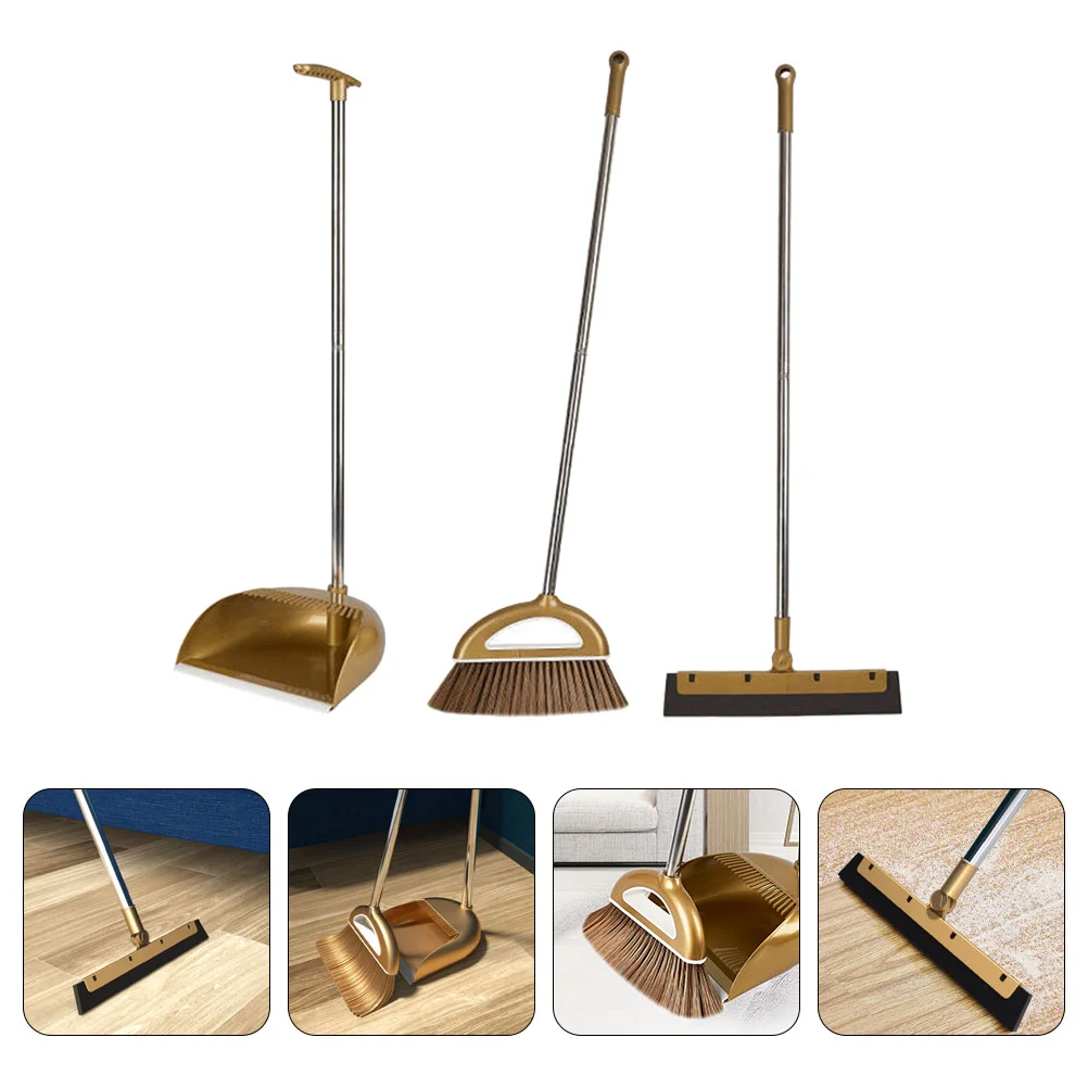 

Broom Office Garbage Household Dustpan Cleaning Scraper Long Handle The Pet for Home