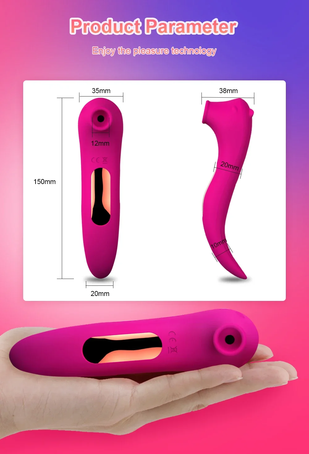 Clitoris Sucking Vibrator for Women Nipple Oral Vacuum Stimulator Massager