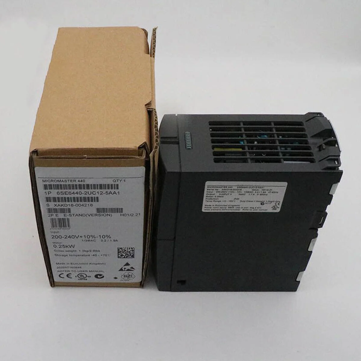 

1pc New In Box 6SE6440-2UC12-5AA1 6SE6 440-2UC12-5AA1 Frequency Converter